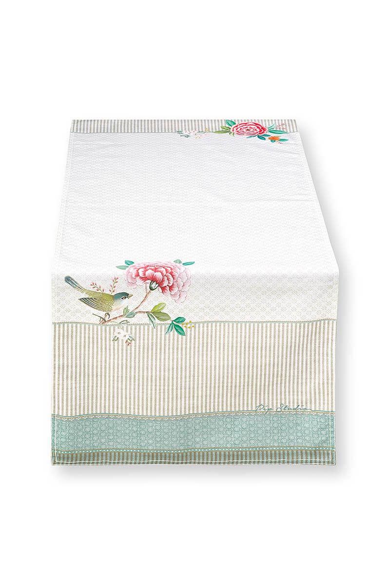 Blushing Birds Table Runner Khaki