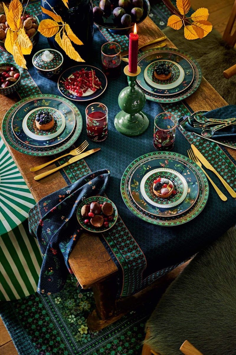 Chemin de Table Berry Blues Bleu