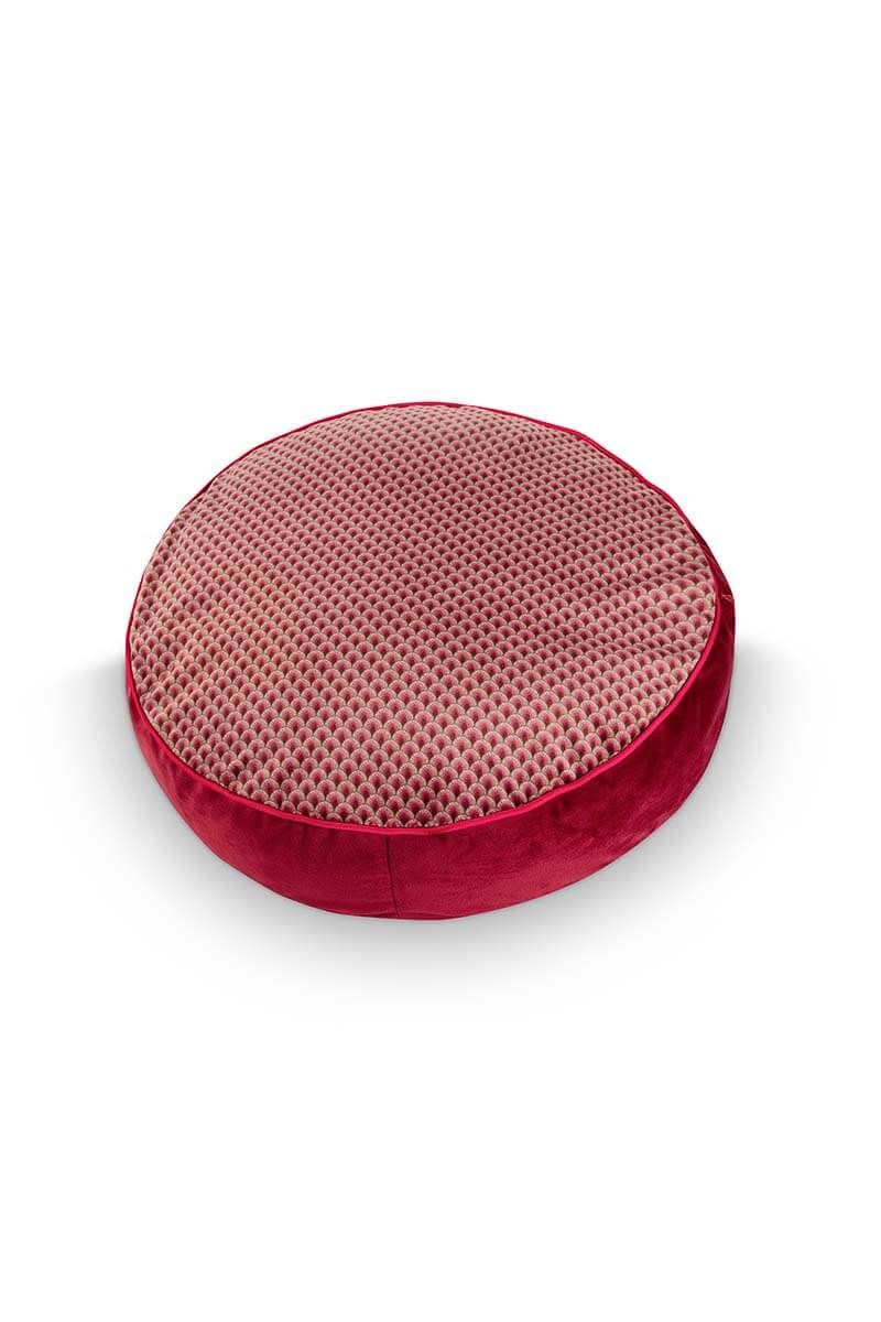 Cushion Round Quiltey Days Dark Pink