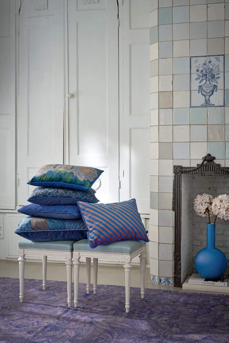 Cousin Décoratifs Quilted Daisy Dreams Bleu