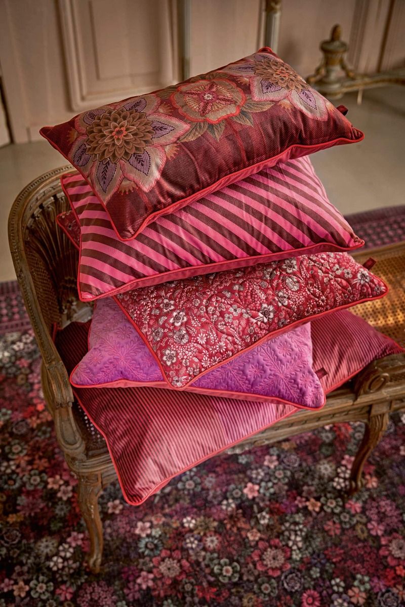 Cousin Décoratifs Quilted Daisy Dreams Rouge