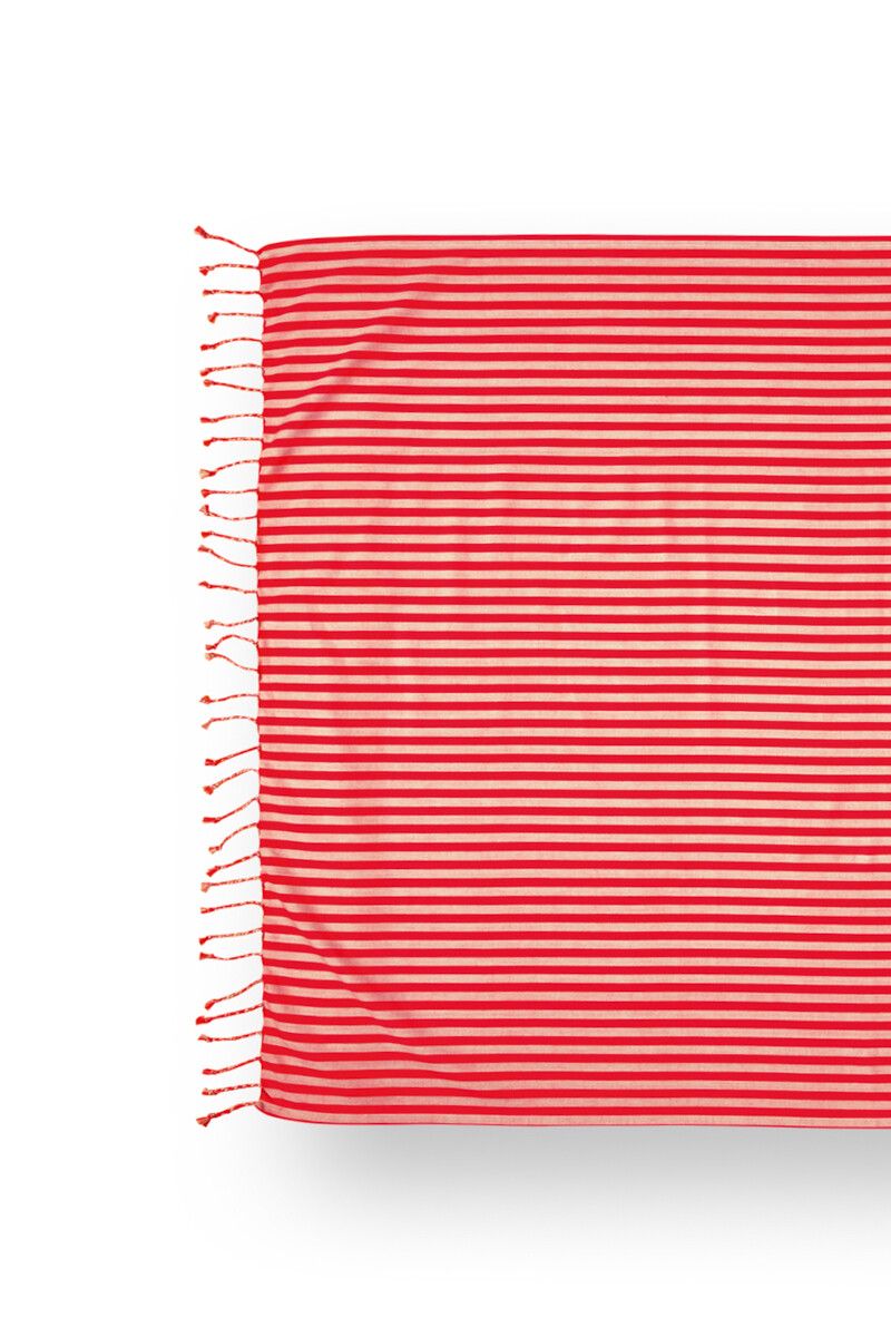 Hammam Towel Sumo Stripe Red