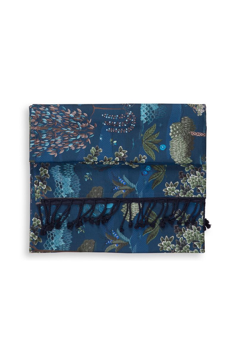 Hamam-Handtuch Japanese Garden Blau