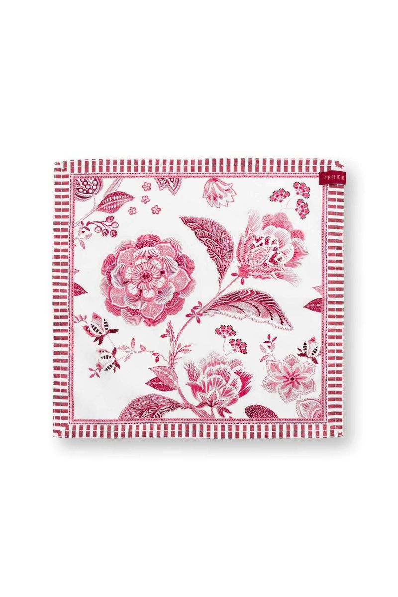Set/4 Servietten Royal Regal Flower Rot