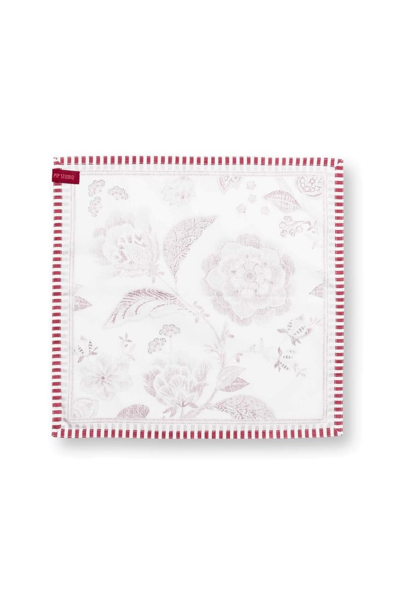 Set/4 Servietten Royal Regal Flower Rot