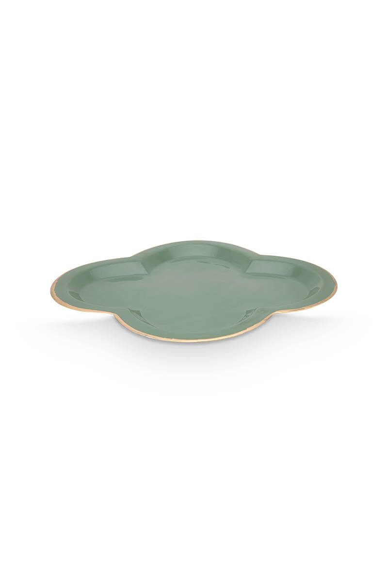 Beau Plateau de Petite Taille en Coloris Vert