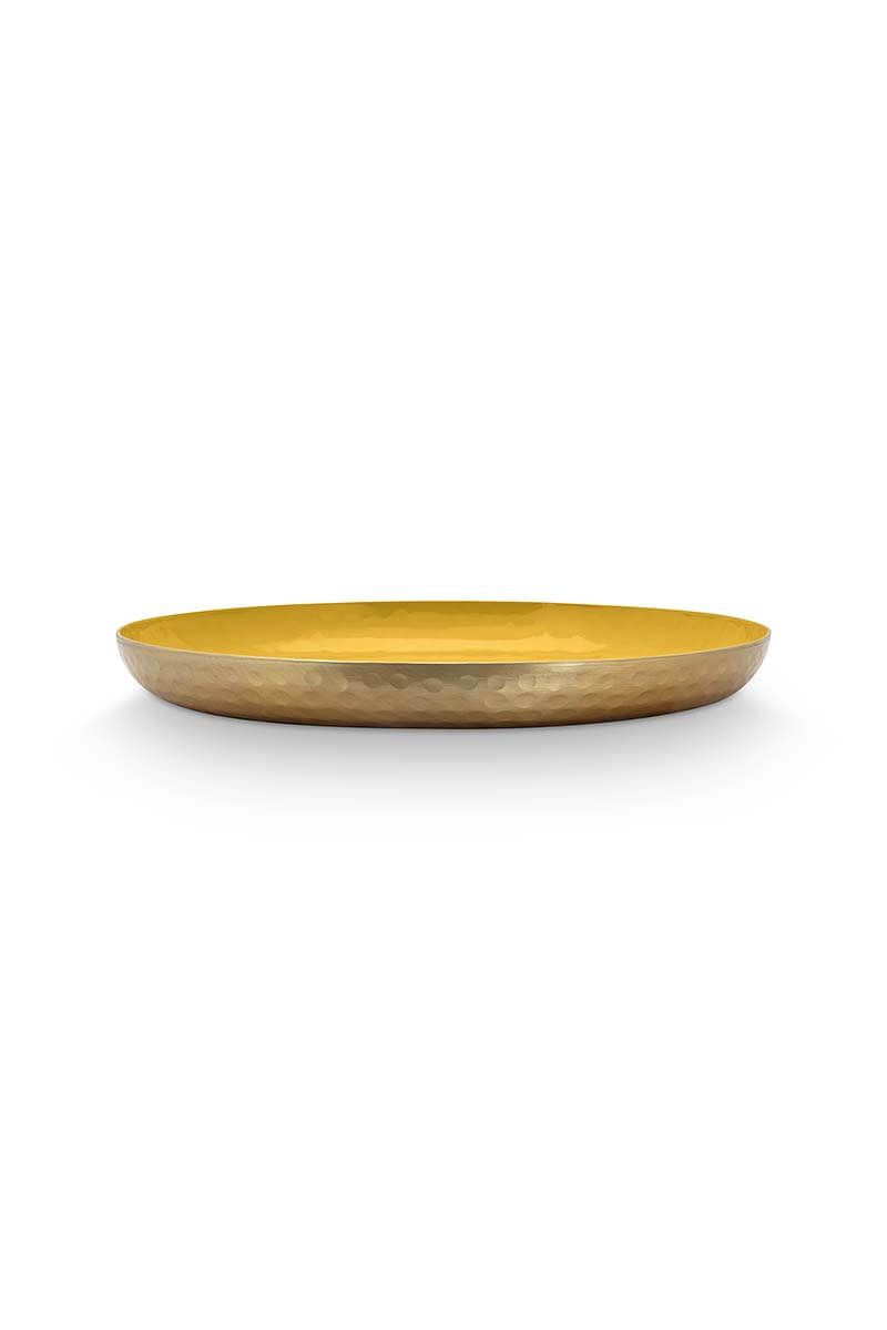 Tray Enamelled Ocher 40cm