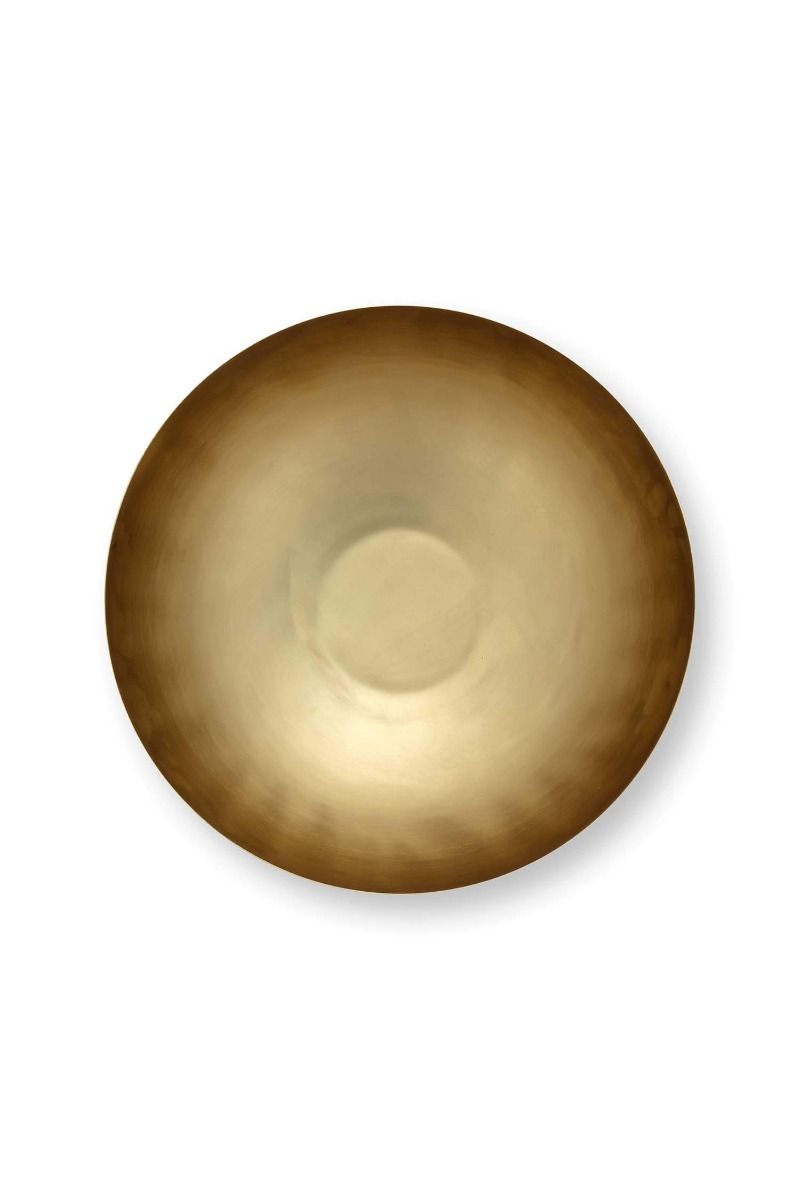 Hohe Schale Metall Grün 23cm