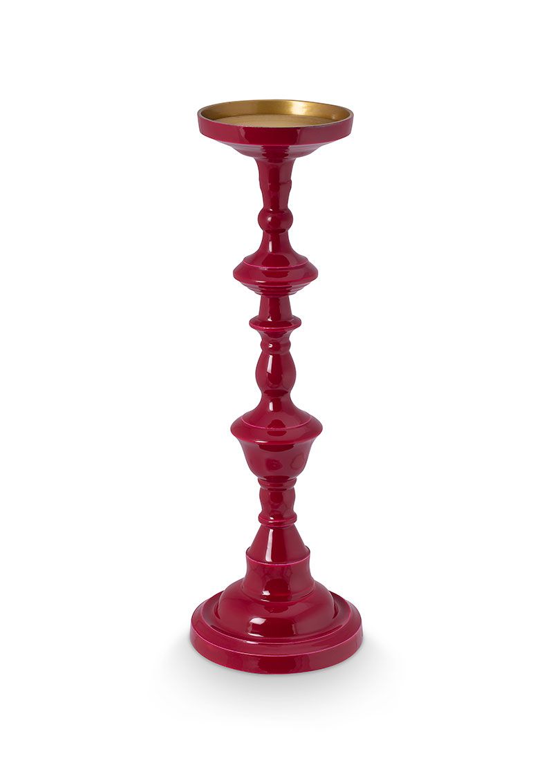 Candle Holder Dark Pink 46 Cm