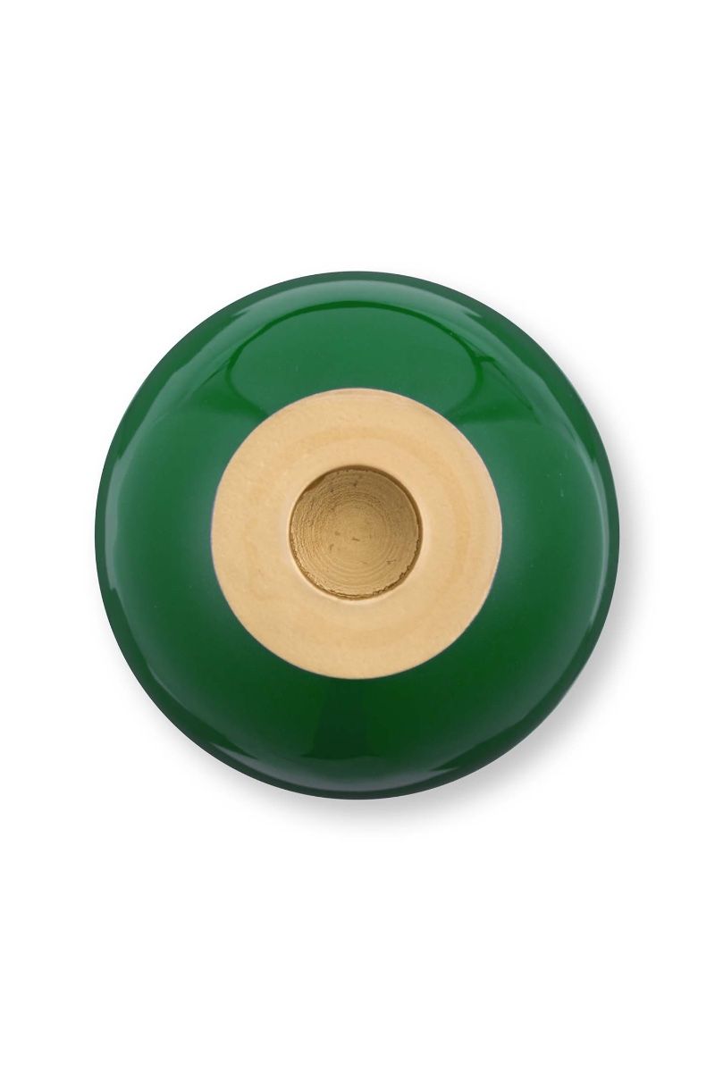 Bougeoir Boule en Métal Vert 44cm