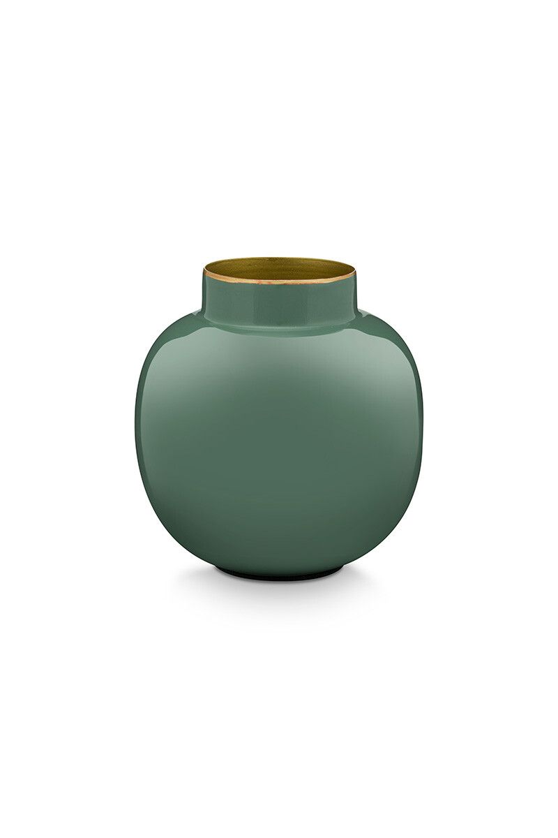 Round Mini Vase Green 10 cm