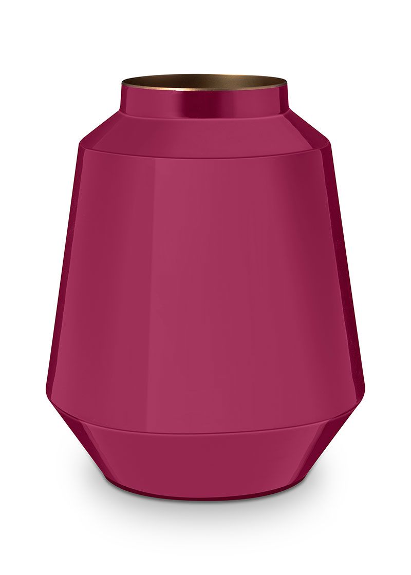 Metal Vase Pink 29 Cm
