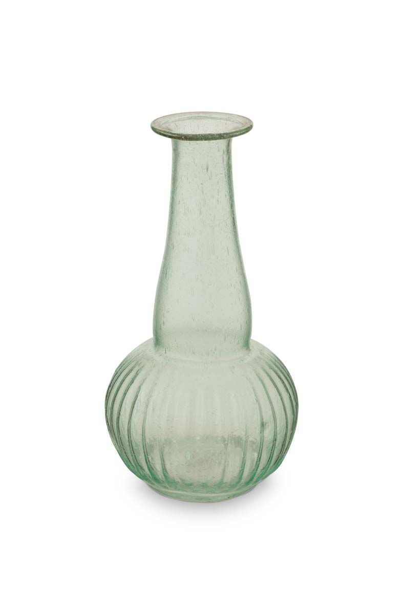 Set/3 Vases Glass Green S