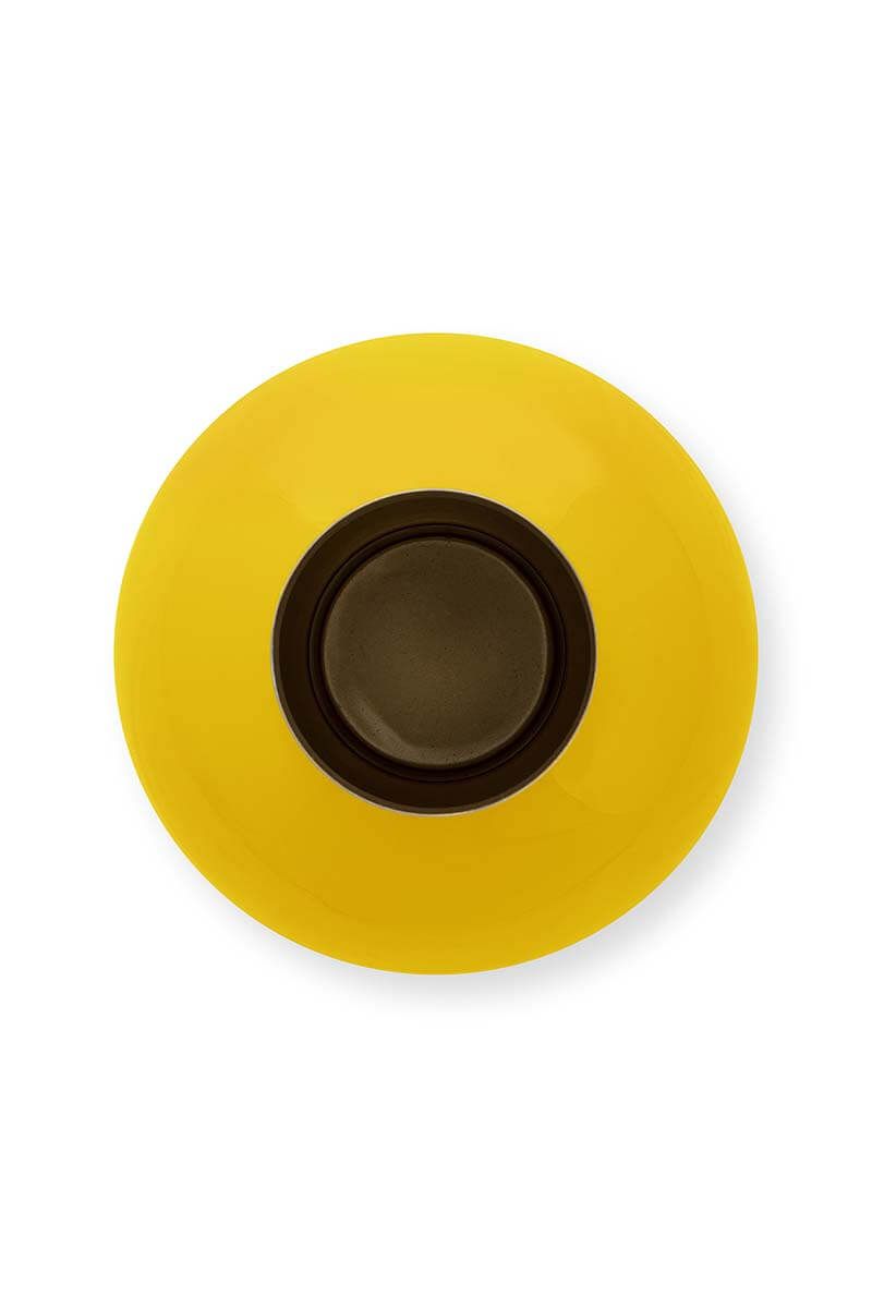 Vase en Métal en Coloris Jaune 24 cm