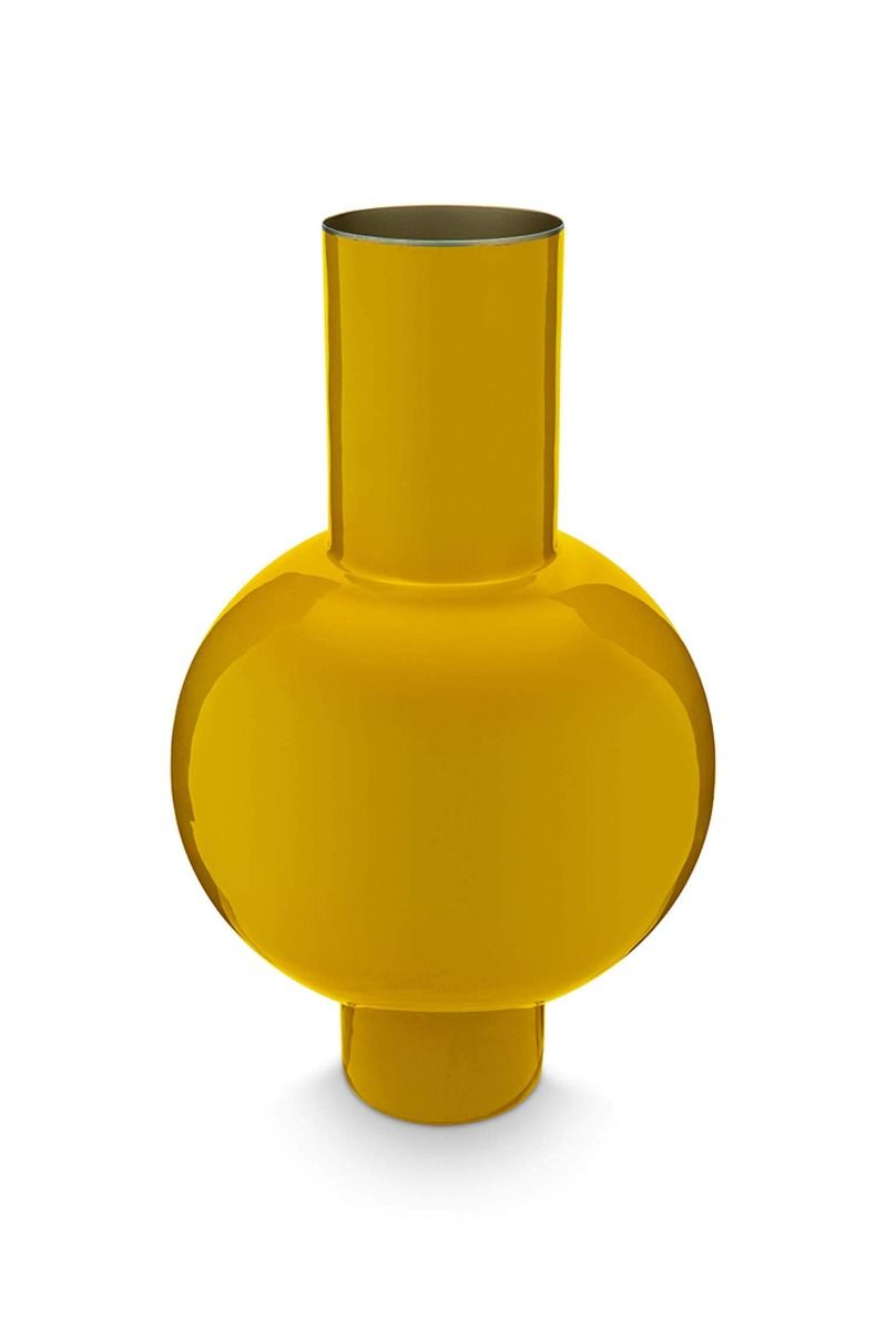 Vase en Métal en Coloris Jaune 40 cm