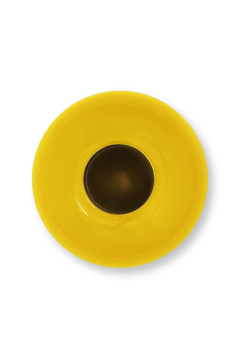 Vase en Métal en Coloris Jaune 23 cm