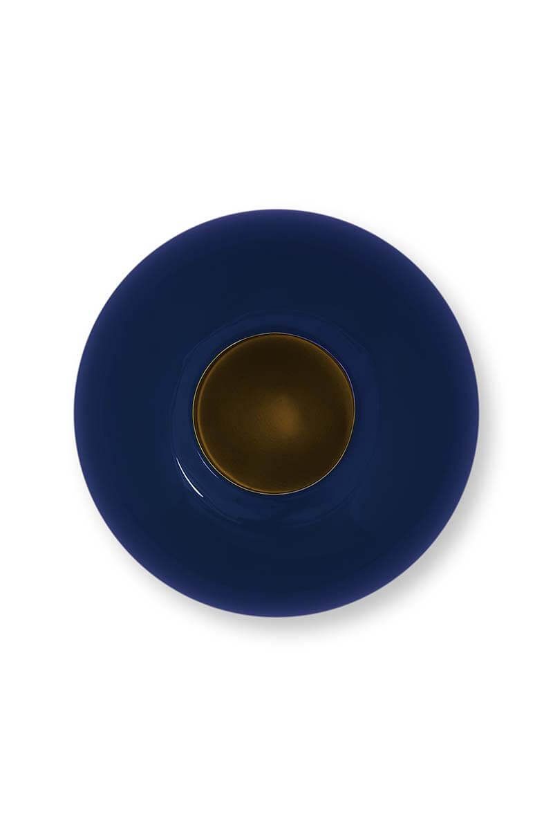 Metal Vase Dark Blue 23 cm