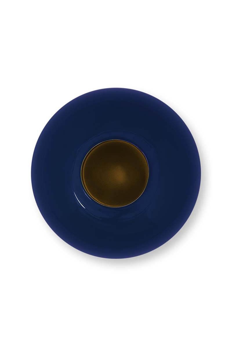 Metalen Vaas Donkerblauw 23 cm