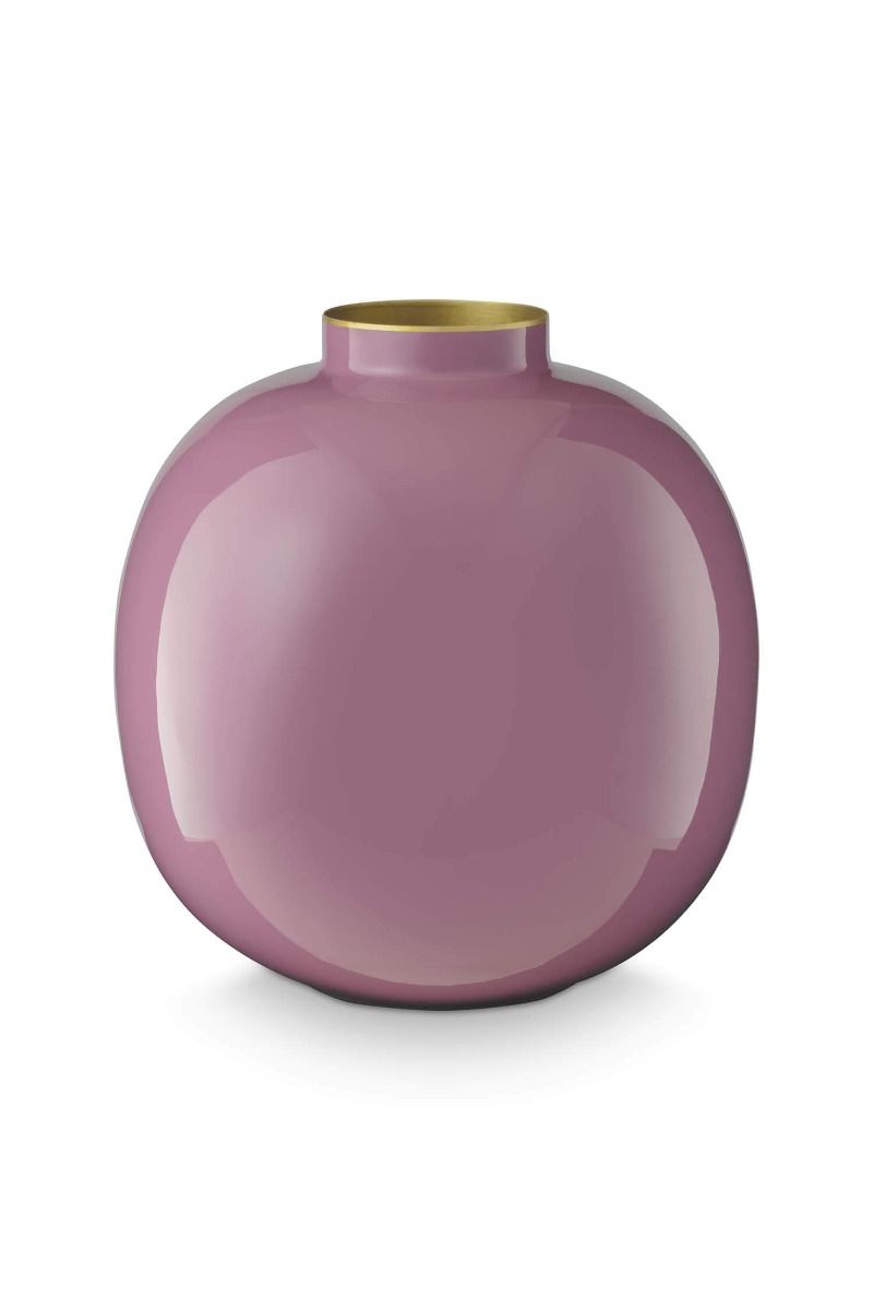 Vase en Métal Lilas 23cm