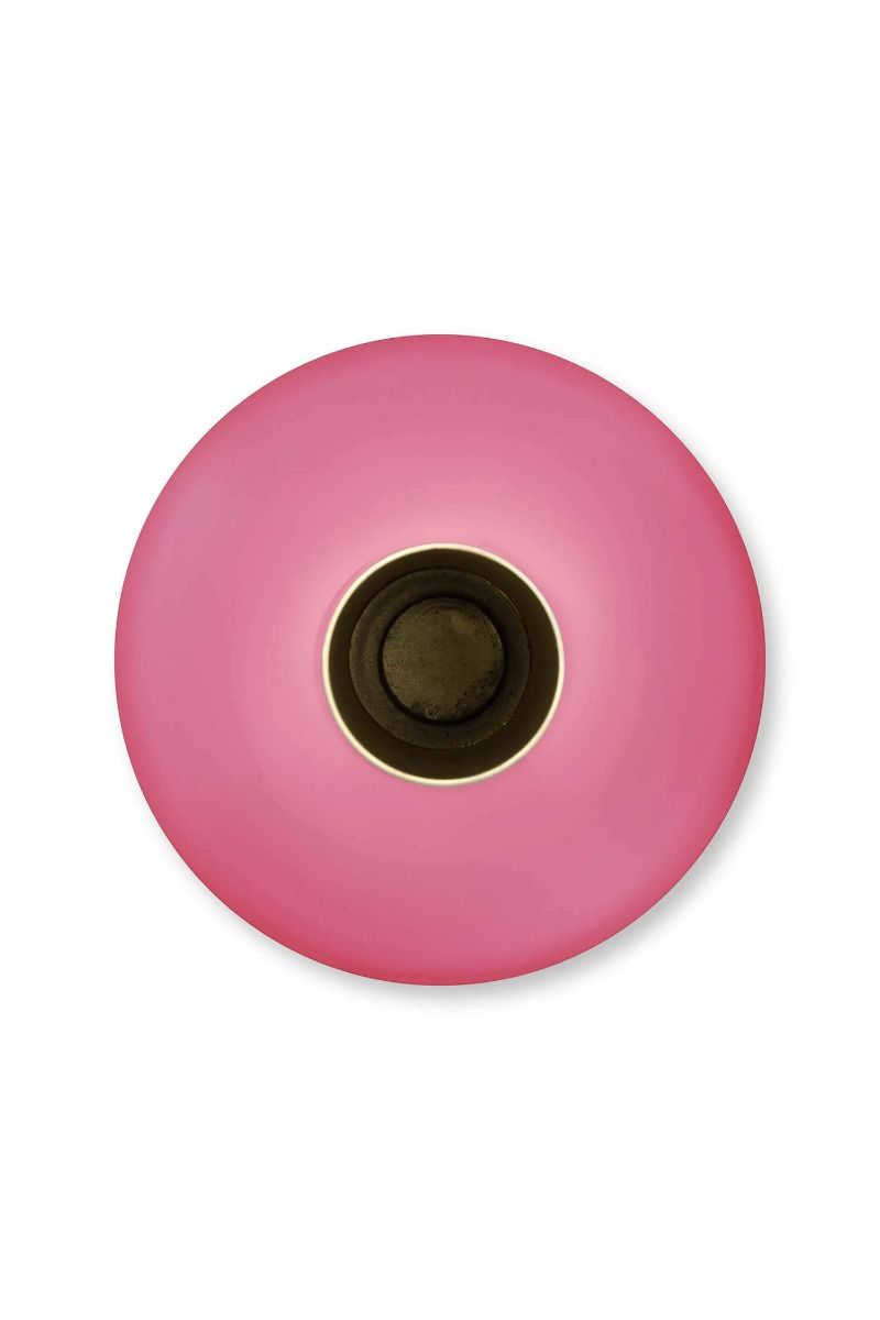 Vase en Métal Moyen Rose 33cm