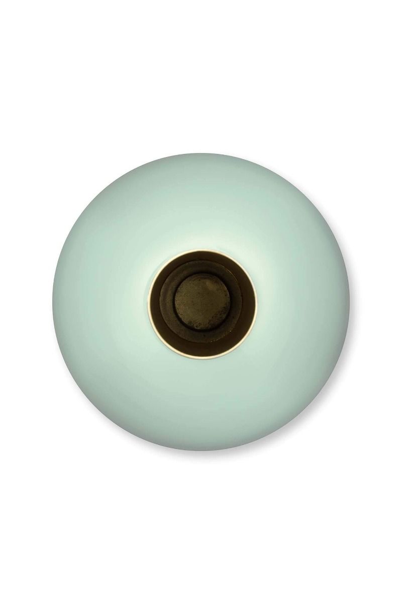 Metall Vase Mittel Blau 33cm