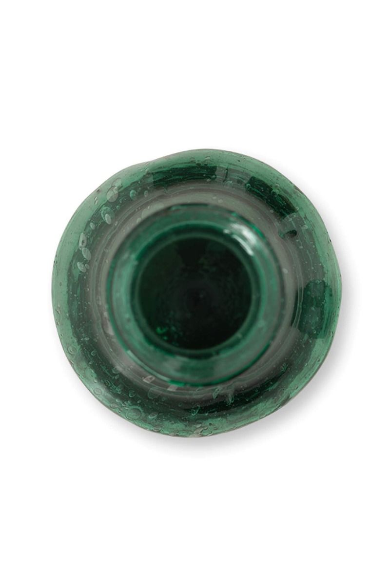 Set/3 Petits Vases en Verre Bleu-Vert
