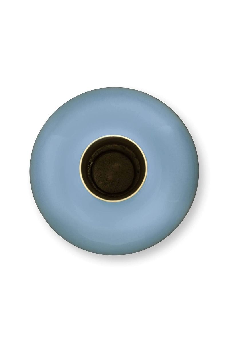 Vaas Metaal Lichtblauw 33cm