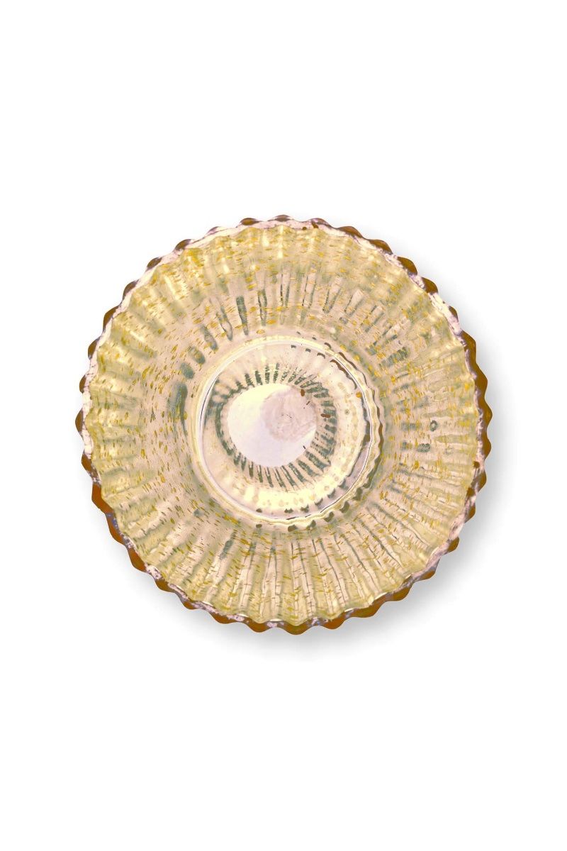Set/3 Porte/Bougie Verre Rouge 10cm