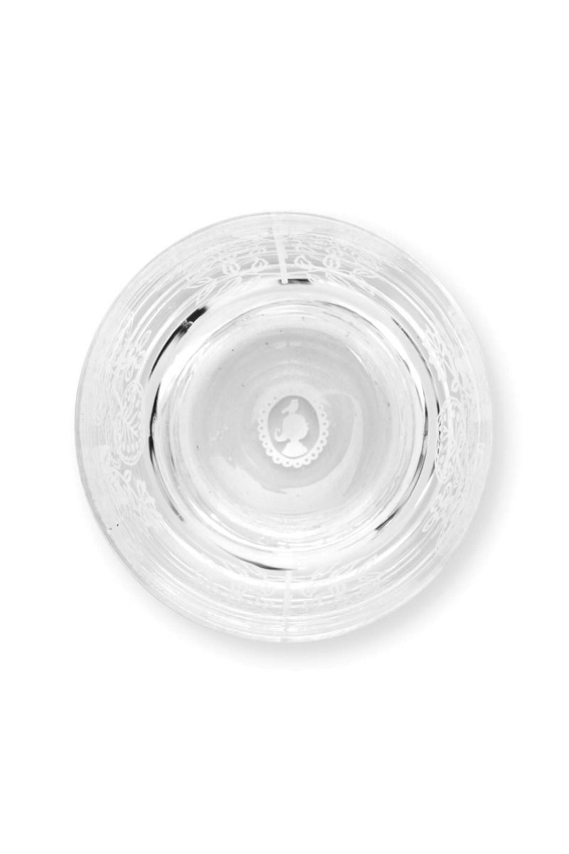 Set/2 Wassergläser Blume Weiss