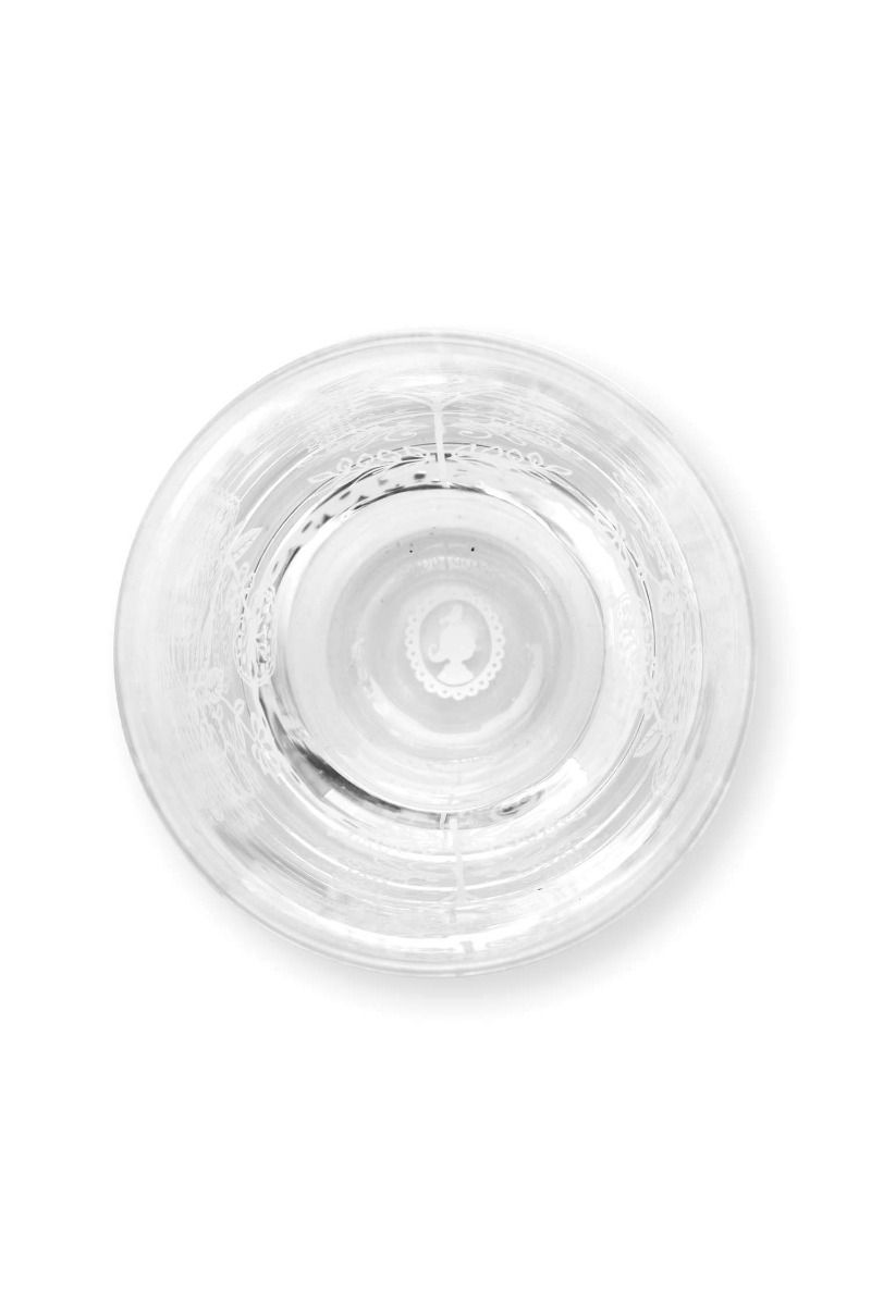 Set/2 Verres à Long Drink Fleur Blanc