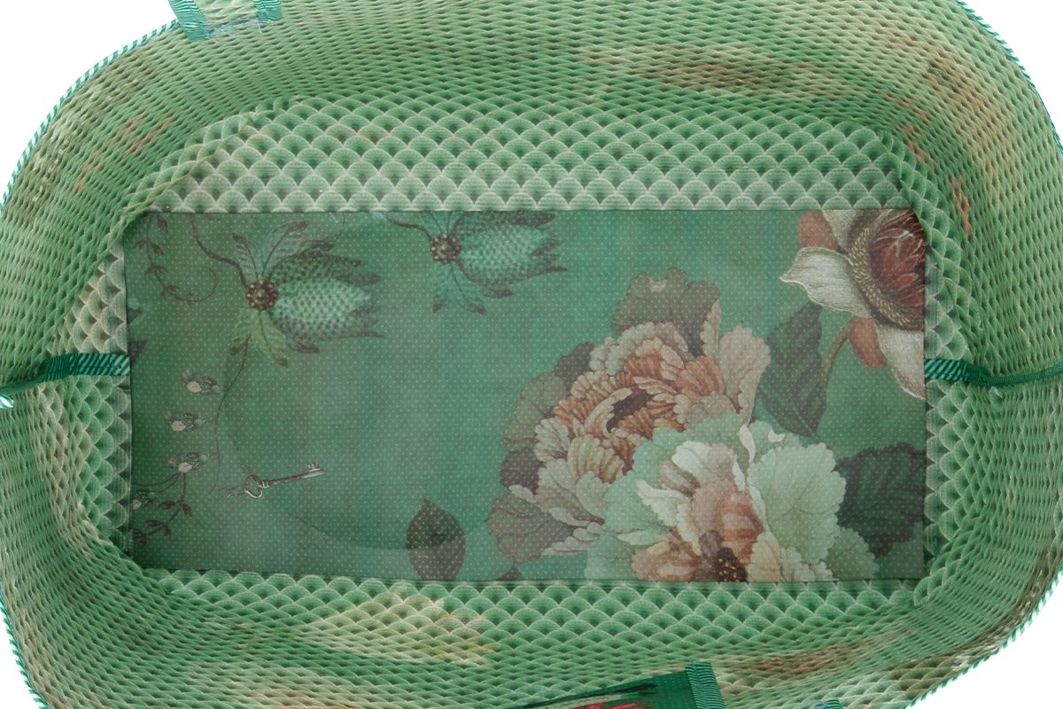 Aktion Tasche Tokyo Bouquet Grün 60x40x20cm