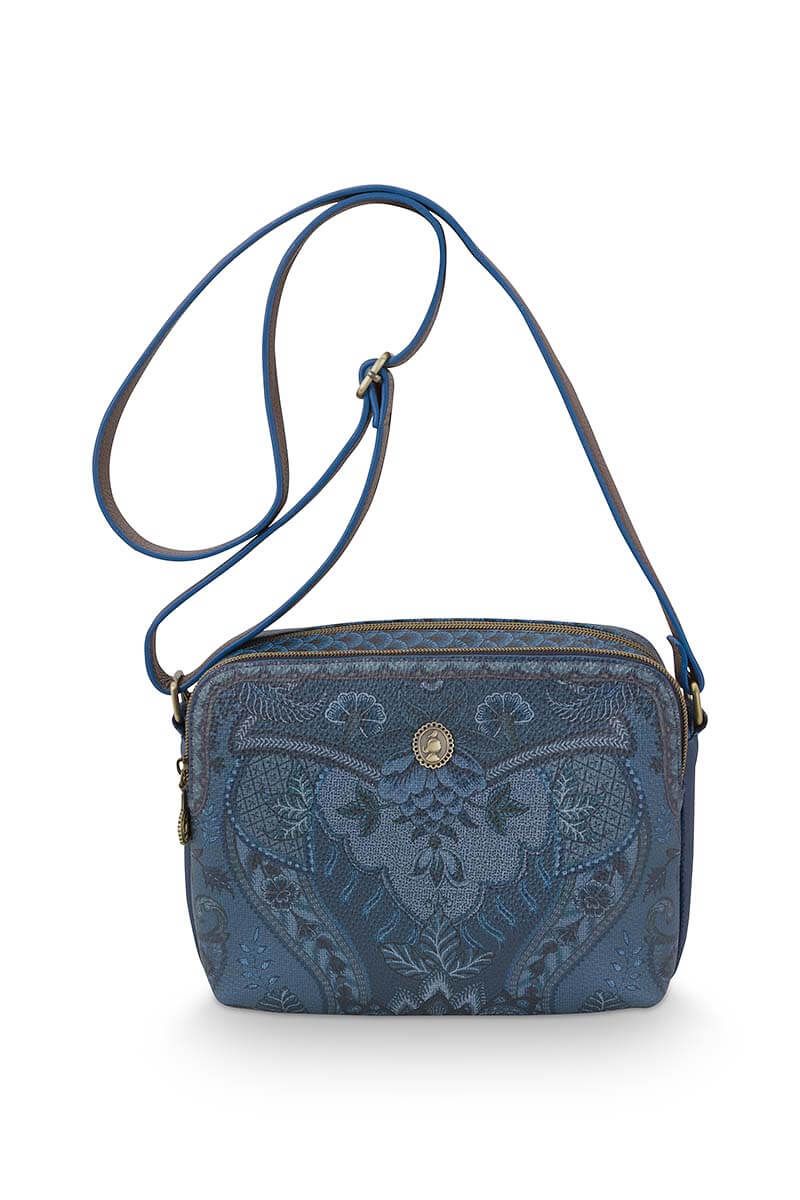 Schultertasche Medium Kyoto Festival Blau