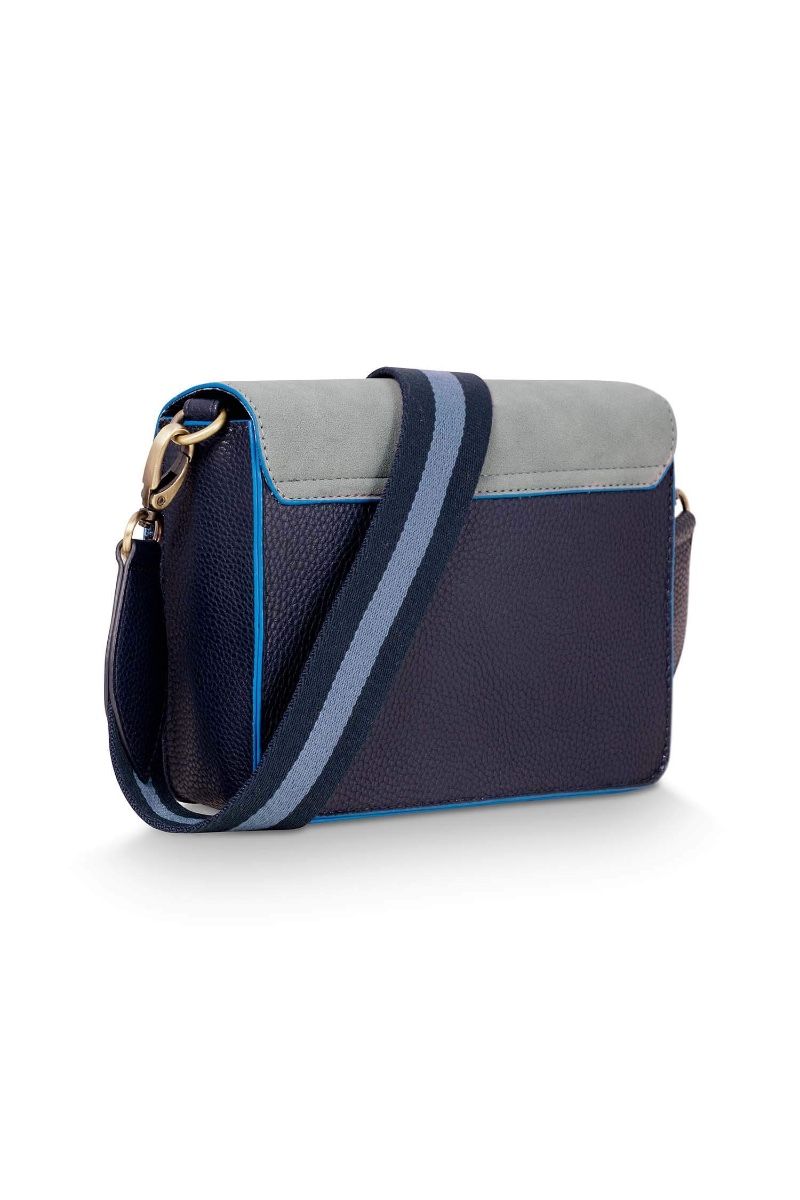 Fenna Schoudertas Klein Uni Blauw