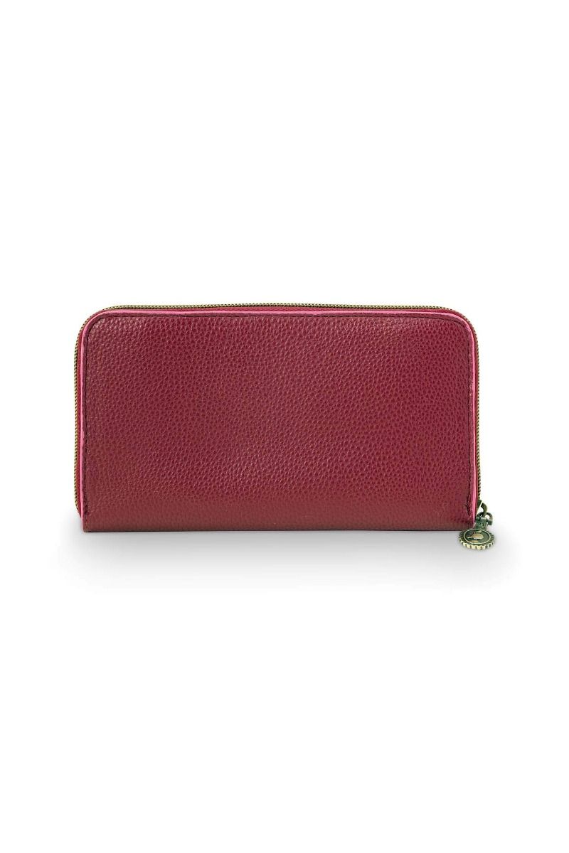 Portefeuille Pochette Uni Rouge