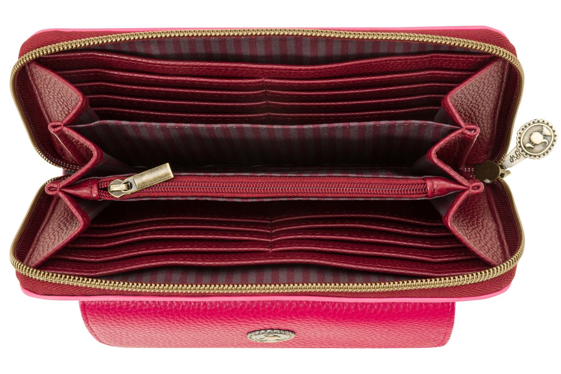 Portefeuille Pochette Uni Rouge