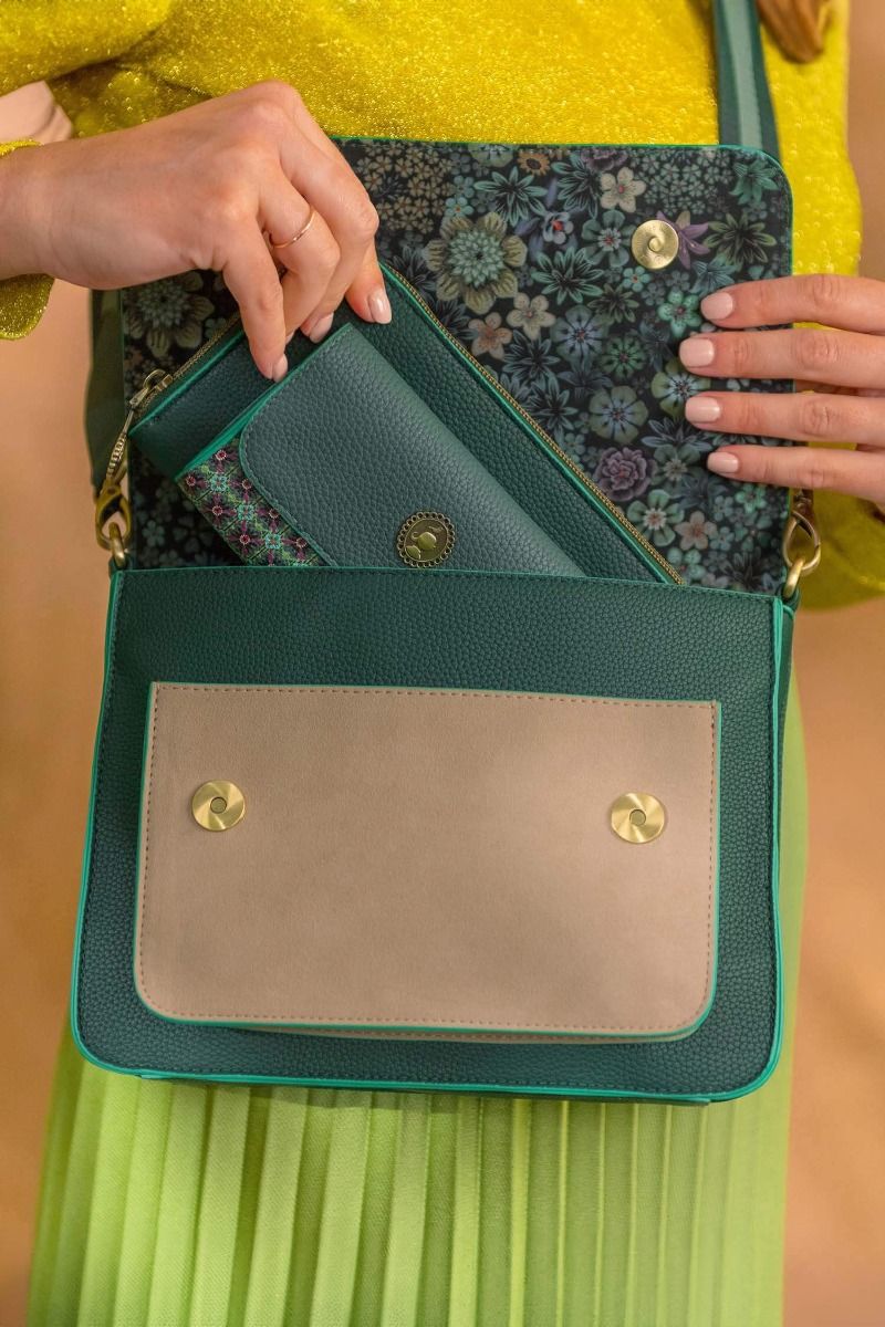 Portefeuille Pochette Uni Vert