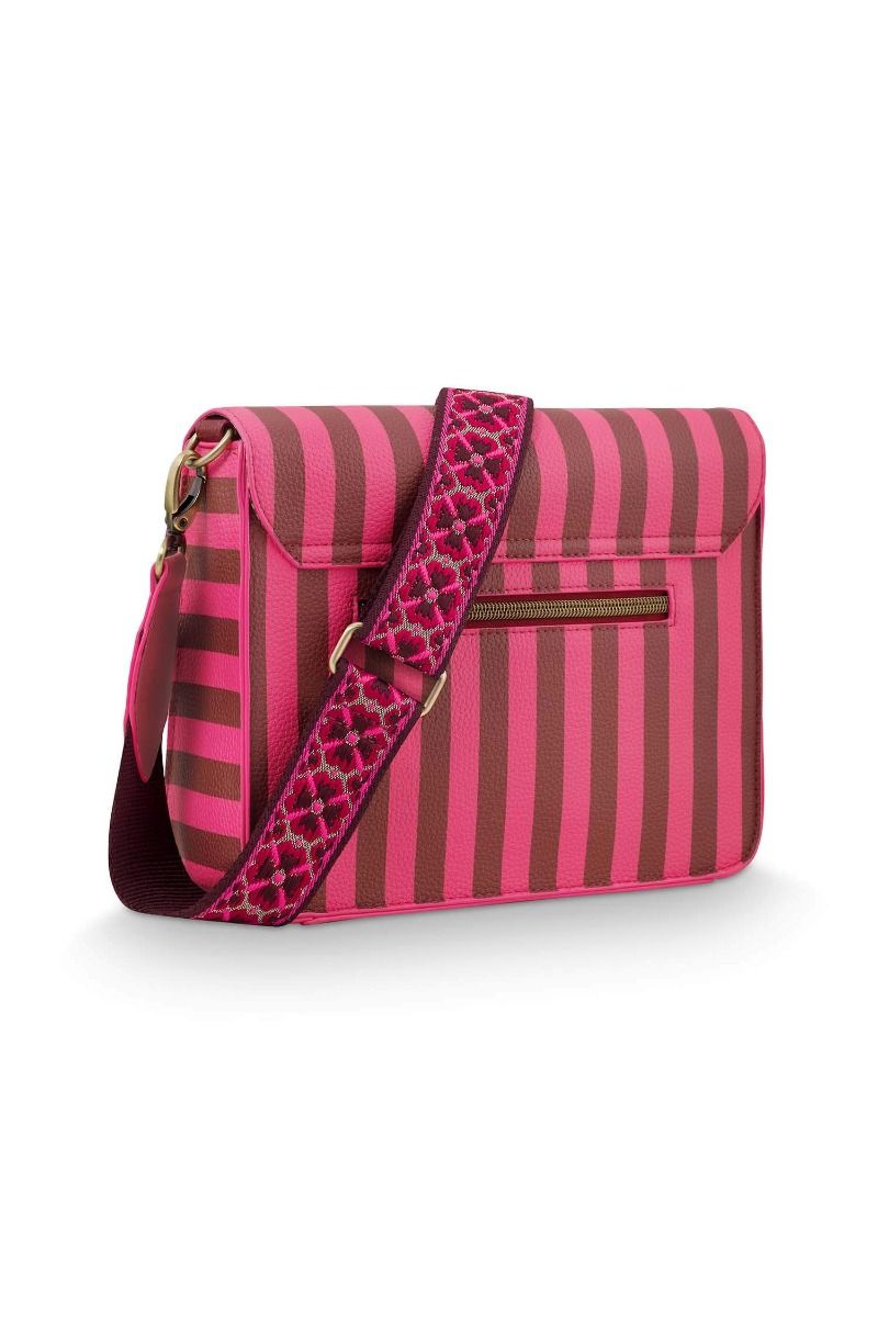 Fenna Sac Bandoulière Moyen Ligne Rose