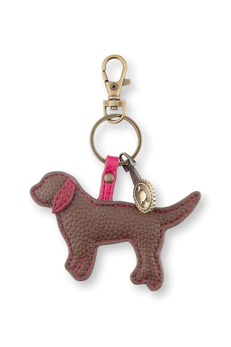 Pucky Sleutelhanger Hond Bruin