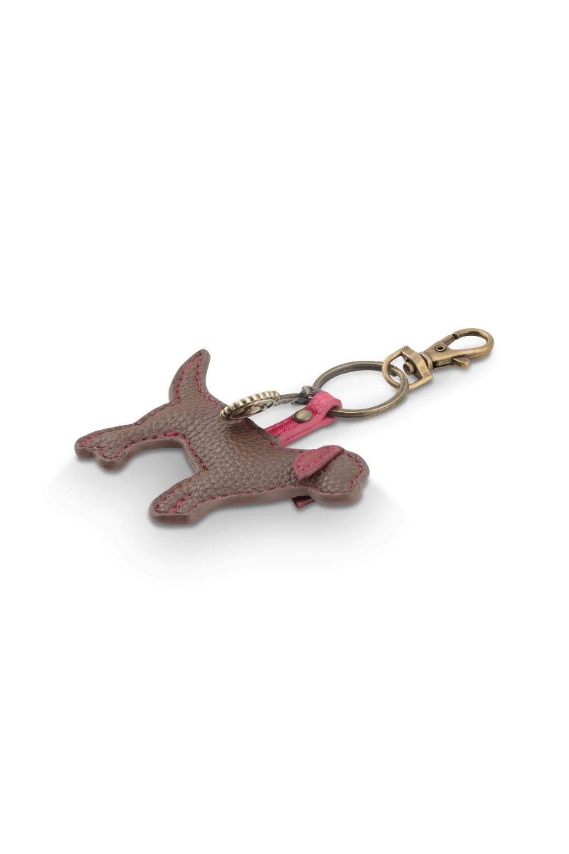 Pucky Sleutelhanger Hond Bruin