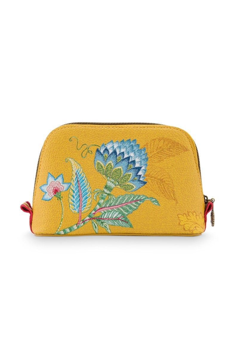 Cosmetic Bag Triangle Small Jambo Flower Yellow