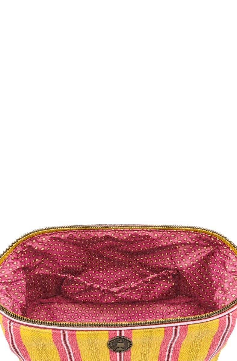 Cosmetic Purse Small Blurred Lines Yellow