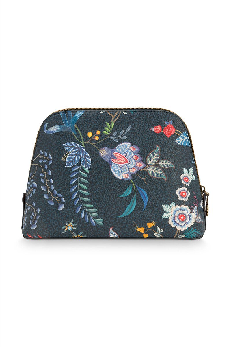 Necessaire Medium Petites Fleur Dunkelblau