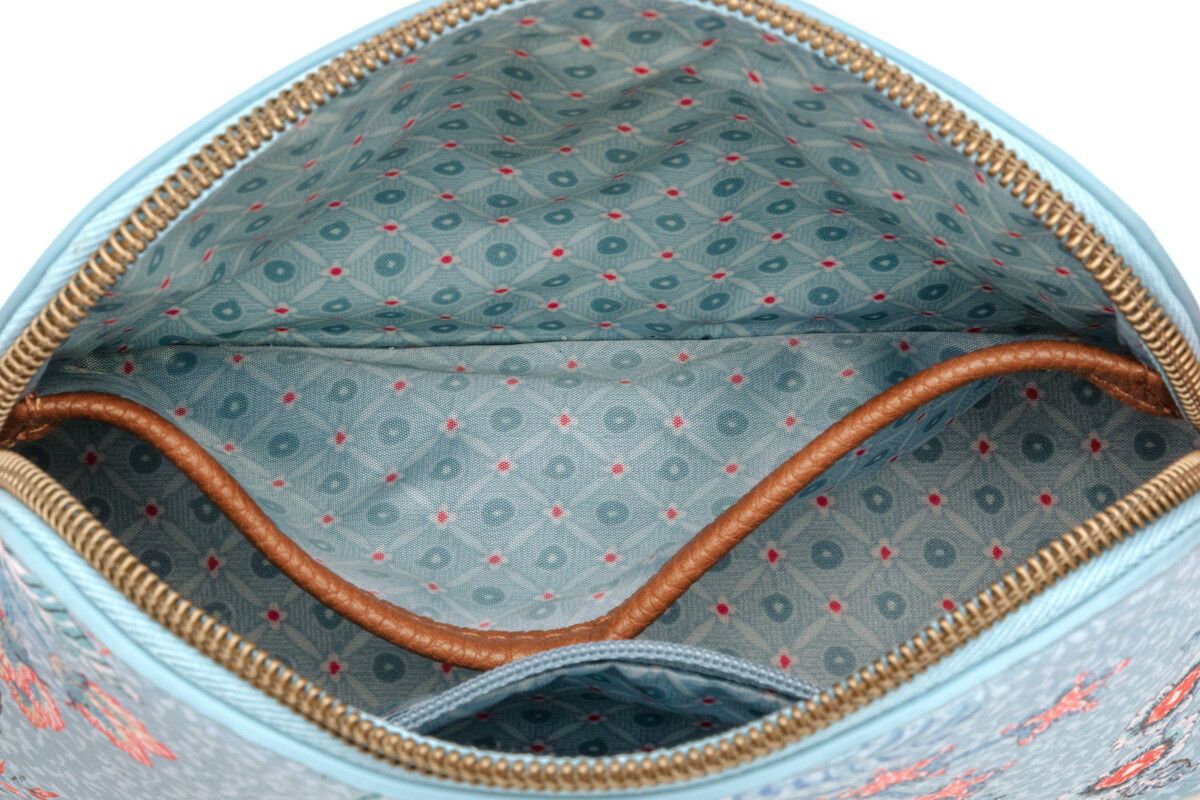 Necessaire Klein Flower Festival Hellblau
