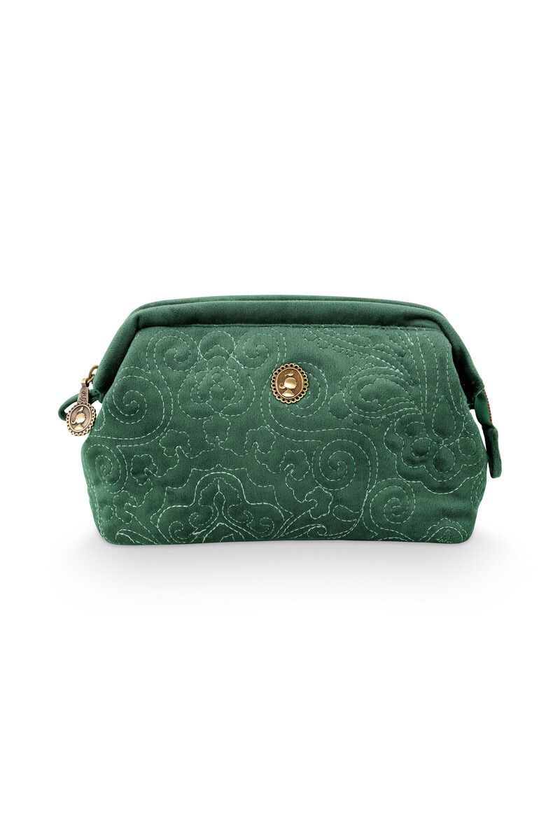 Cosmetic Purse Small Quiltey Days Green