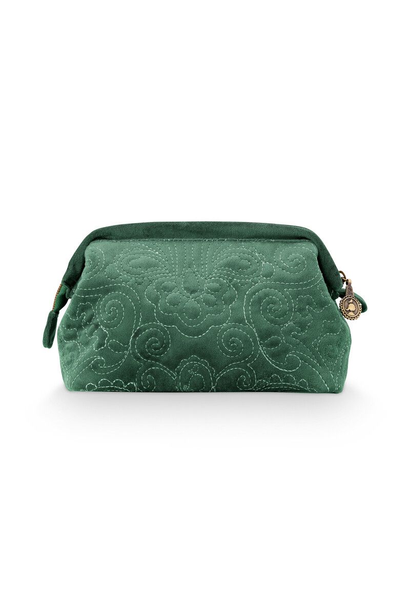 Cosmetic Purse Small Quiltey Days Green