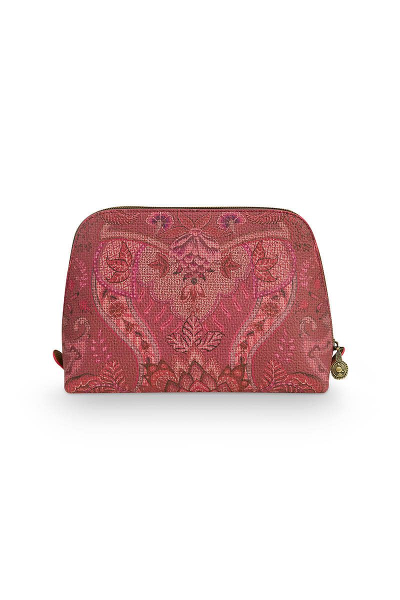 Cosmetic Bag Triangle Medium Kyoto Festival Dark Pink