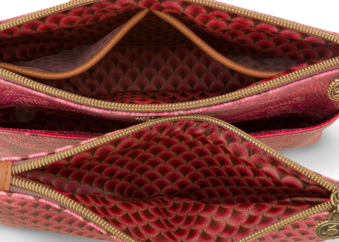 Kosmetiktasche Kyoto Festival Combi Dunkelrosa
