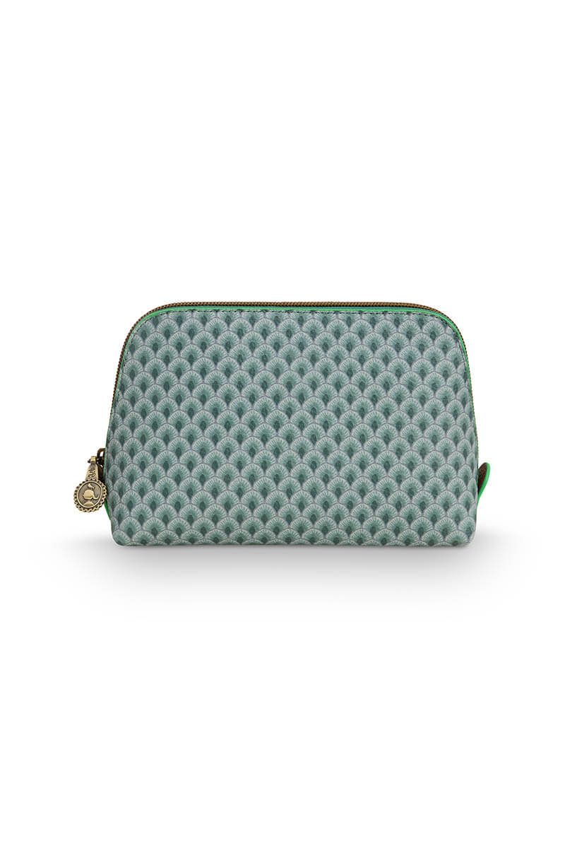 Cosmetic Bag Triangle Small Suki Green