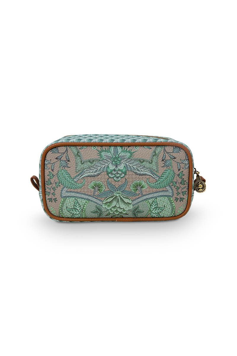 Cosmetic Bag Square Small Kyoto Festival Green