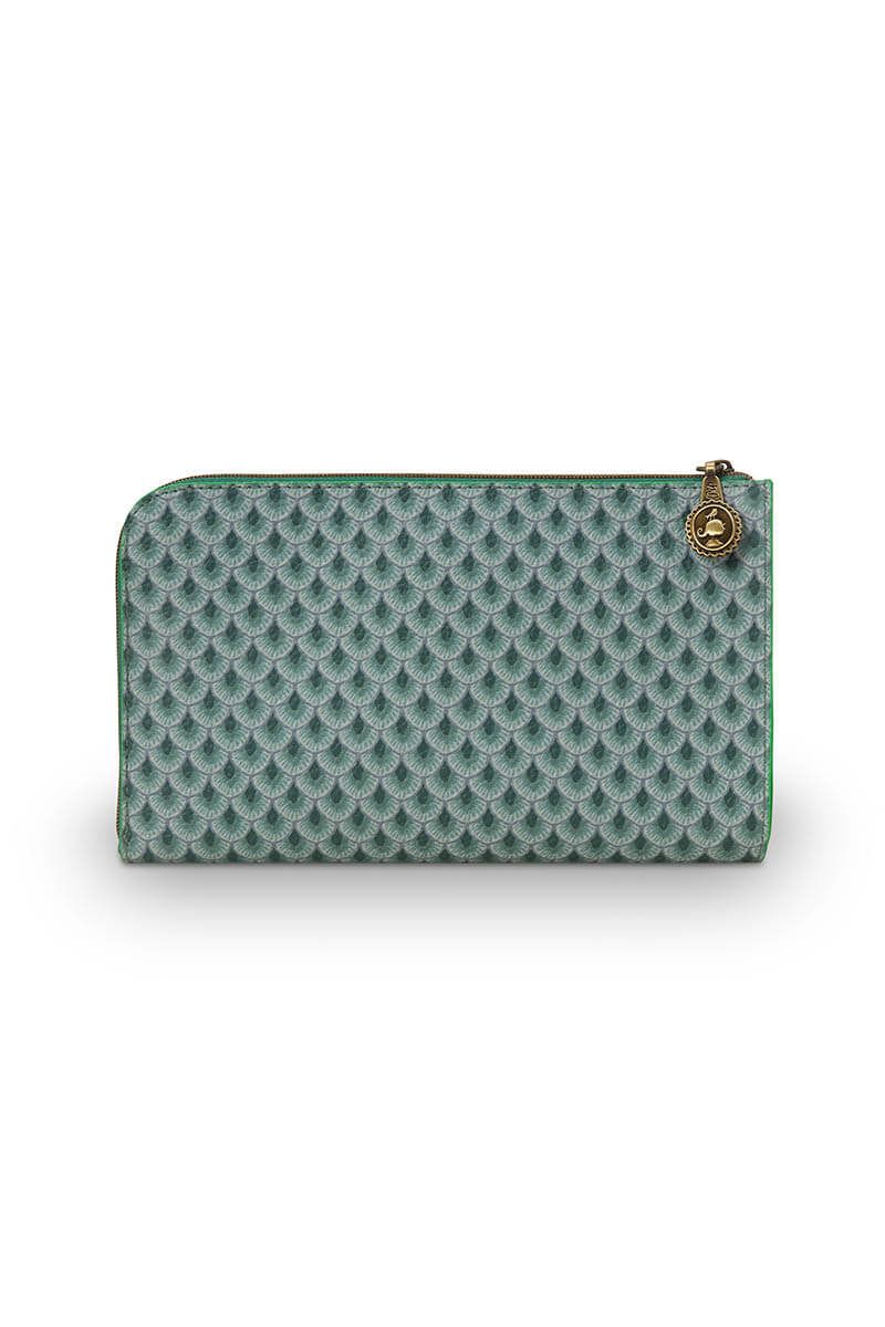 Cosmetic Zipper Pouch Suki Green